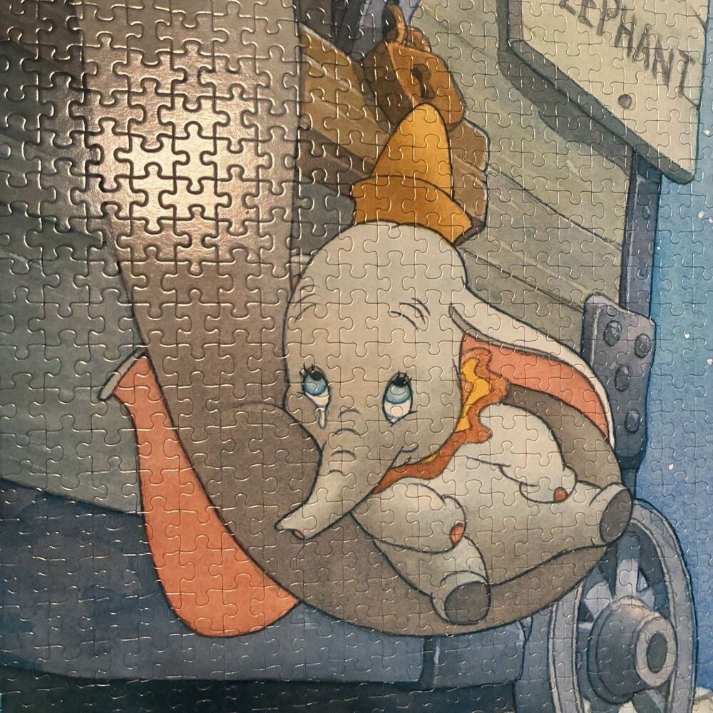 DUMBO Classic Disney Movie BABY MINE Artist Series Toby Bluth Jigsaw Puzzle RARE - Picture 8 of 8
